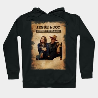 Vintage Old Paper 80s Style Jesse & Joy summer 2023 Hoodie